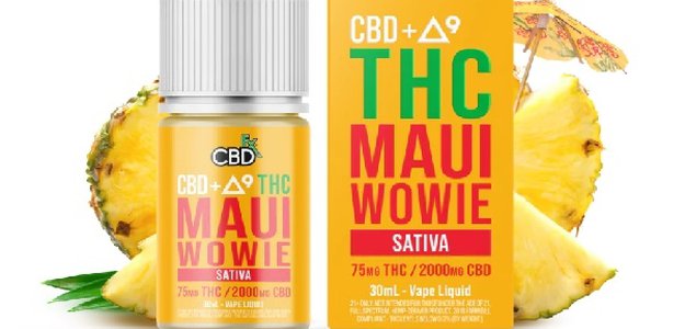 Original - Delta-9 THC + CBD Vape Juice: Maui Wowie (Sativa) In Kamoke- { 03001597757 }