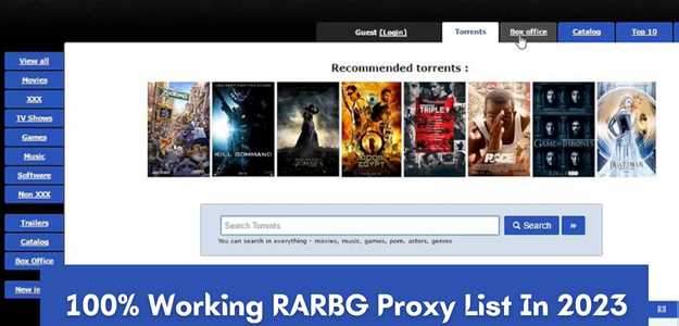 100% Working RARBG Proxy List In 2023