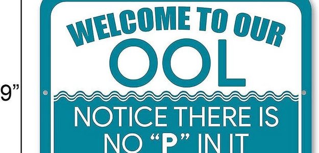 Delightful Poolside Decor: Charming Signs for a Splashing Good Time