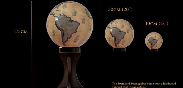 Discover Handcrafted Planet Artistry with Large Globes’ Unique Earth and Mars Globes