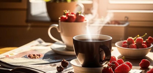 Желаю Доброго Утра ☀️🌷 Начало Идеального Дня с Улыбки и Ароматом Кофе 😊☕