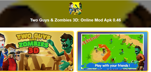 Two Guys & Zombies 3D: Online Mod Apk 0.46