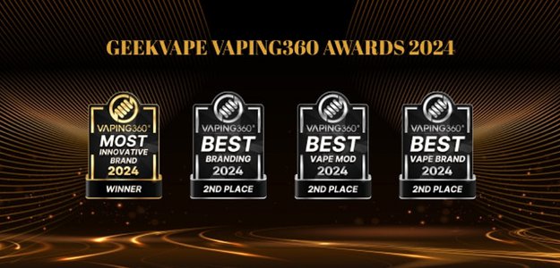 Geekvape побеждает на ежегодной премии Vaping360 2024 года