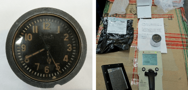 В Пулково на таможне обнаружили радиоактивные часы