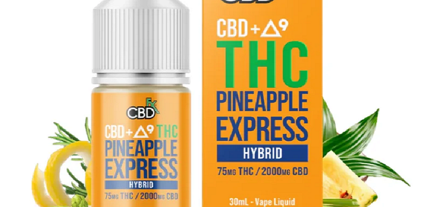 Pineapple Express CBDfx CBD+D9 THC Vape Liquid In Hafizabad/03174875200