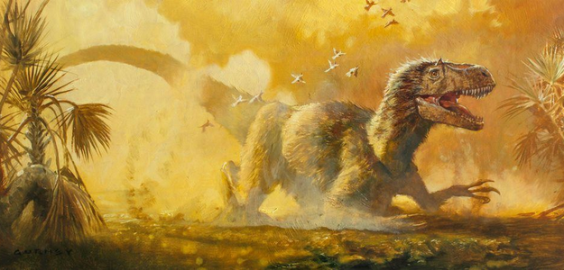 Ютираннус: Северный брат тираннозавра. Альфа хищник в плотной шубе из длинных перьев!