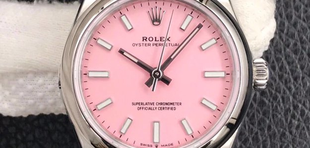 Order Rolex Oyster Perpetual Replica Watches with pink color