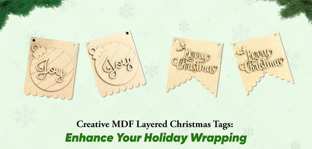 Creative MDF Layered Christmas Tags: Enhance Your Holiday Wrapping