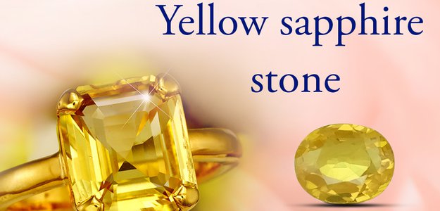 Original yellow sapphire stone