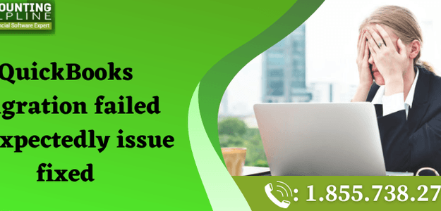 QuickBooks migration failed unexpectedly issue fixed