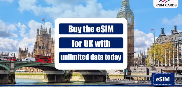 Buy eSIM card UK today and get fast internet with smooth voice calling