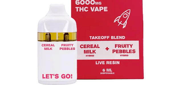Let’s Go! 6000mg Takeoff Blend THC 6ml Disposable In Jhang - 03001597100