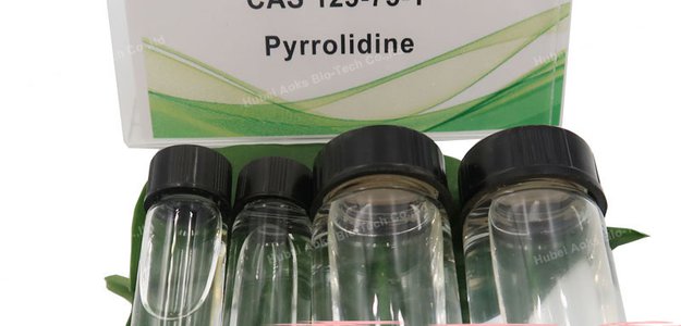Pyrrolidine cas 123-75-1 colorless liquid AOKS factory price safe delivery to Russia Kazakhstan sales9@aoksbio.com
