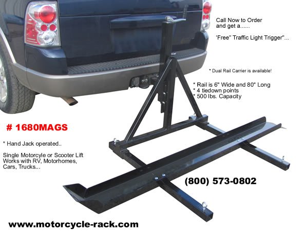 dual motorcycle hitch carrier